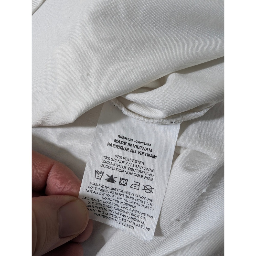 Nike Polo Mens S White Diagonal Stripe Dri-FIT Stretch DH0791-100 Spandex Vented - Picture 6 of 9
